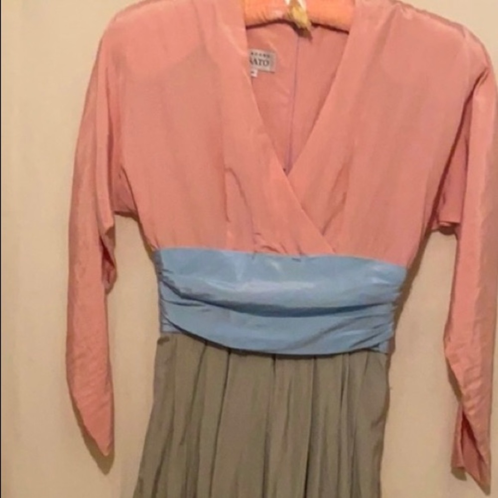 Vintage 80s Geary Roark KAMISATO Silk and cotton